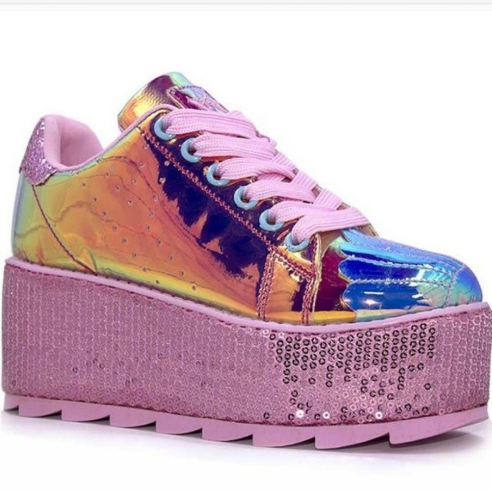 Like New Y.R.U Lala Size 7 Mermaid Platform Sneak